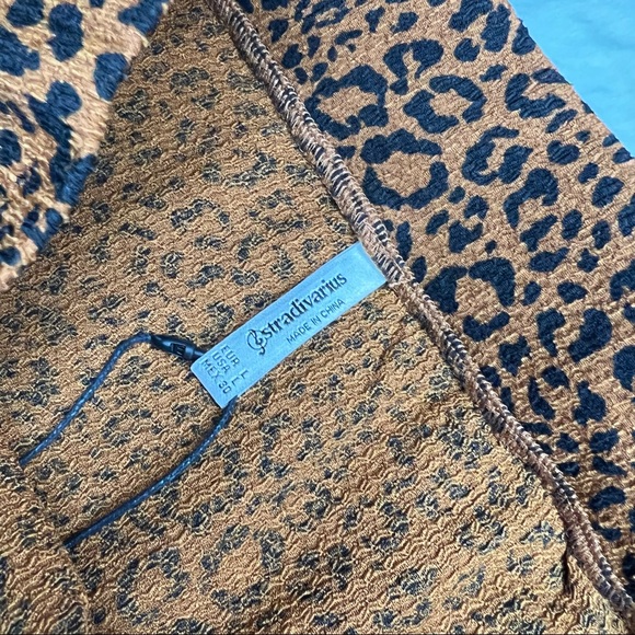 NEW Stradivarius Leopard Print Skirt or Tube Top Size Large - Picture 2 of 7